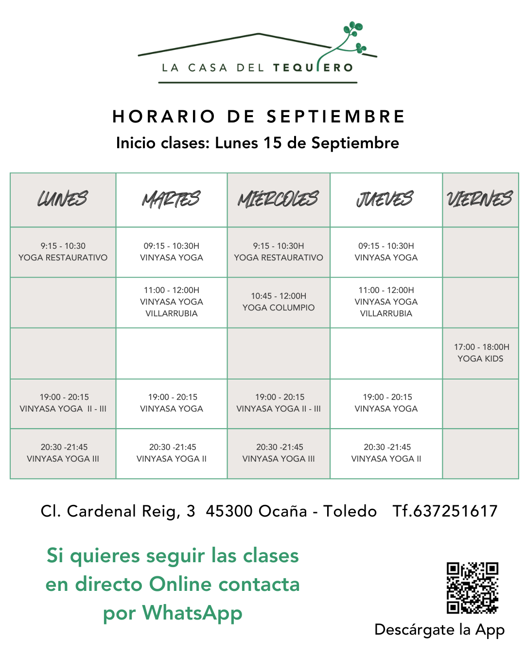 Calendario elegante y sencillo A4 imprimir horarios clases tonos pastel (Post de Instagram (45))